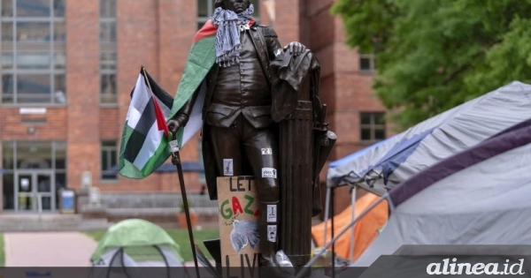 Universitas gusur kemah pro-Palestina, demonstran mahasiswa anti-perang terus&nbsp;protes